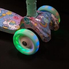 Kolmipyöräinen skootteri Nils Fun HLB15A LED, vihreä hinta ja tiedot | Potkulaudat | hobbyhall.fi