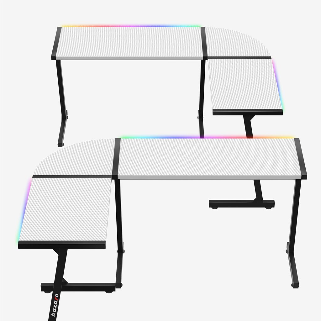 Desk Hero 6.0 RGB Valkoinen hinta ja tiedot | Tietokonepöydät ja työpöydät | hobbyhall.fi