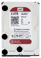 Western Digital Red 2TB 3.5 SATA 6GB/s 64MB (WD20EFRX) hinta ja tiedot | Kovalevyt | hobbyhall.fi