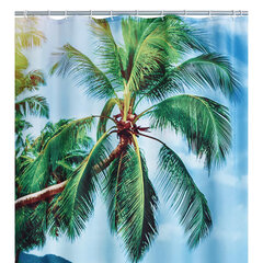 Suihkuverho Ridder Palm Beach, 180x200 cm hinta ja tiedot | Kylpyhuoneen sisustus | hobbyhall.fi