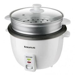 Taurus RICE CHEF riisinkeitin 1,8 L 700 W Harmaa, Valkoinen hinta ja tiedot | Höyry- ja monitoimikattilat | hobbyhall.fi