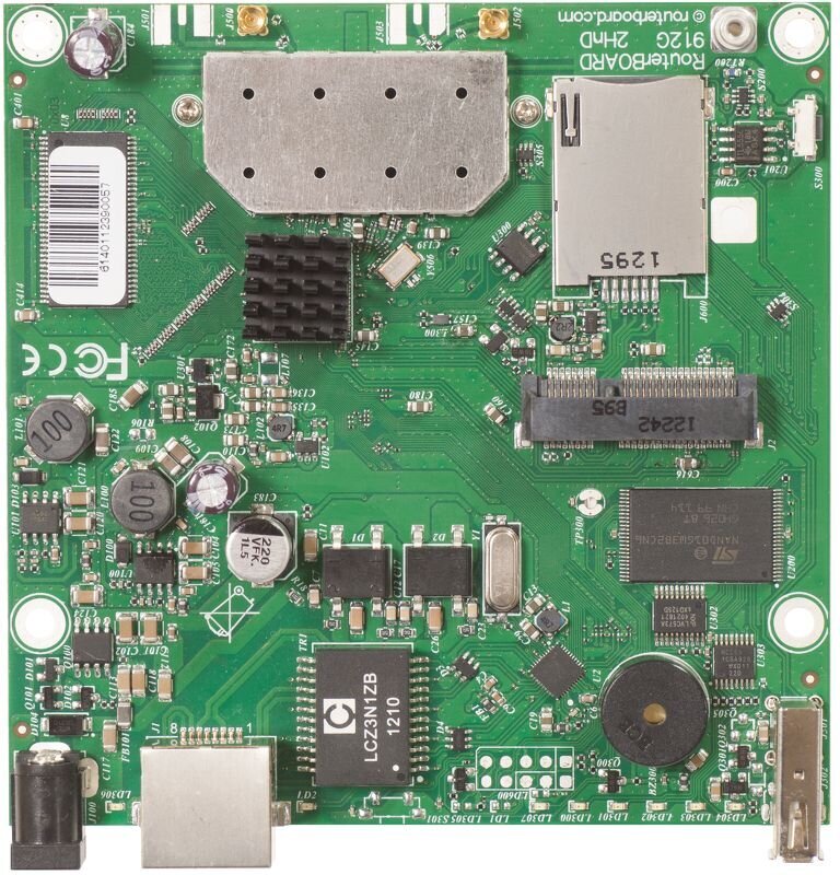 MikroTik RB912UAG-2HPnD | WiFi-reititin | 2,4 GHz, 1x RJ45 1000 Mb|s, 1x miniPCIe hinta ja tiedot | Emolevyt | hobbyhall.fi