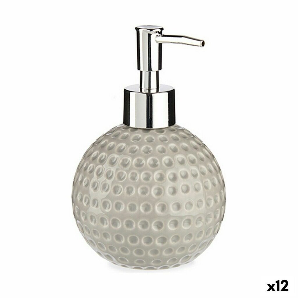 Saippua-annostelija Golf Ceramic Grey Metal 12 kpl. (300 ml) hinta ja tiedot | Kylpyhuoneen sisustus | hobbyhall.fi