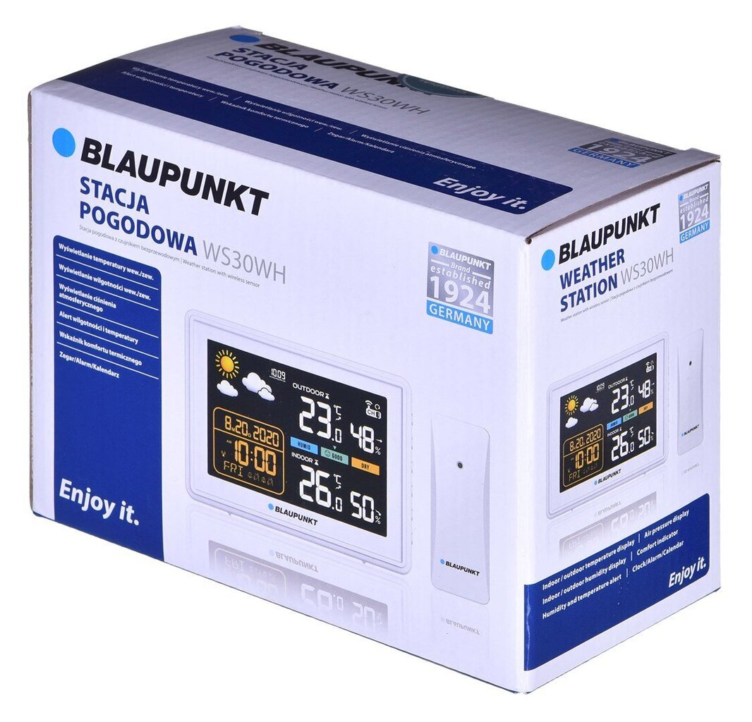 Blaupunkt asema RTVBLWS004 hinta ja tiedot | Sääasemat, lämpö- ja kosteusmittarit | hobbyhall.fi