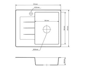 Graniitti tiskiallas Granitan, musta hinta ja tiedot | Keittiöaltaat | hobbyhall.fi