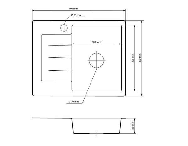 Graniittiallas Nexo, musta hinta ja tiedot | Keittiöaltaat | hobbyhall.fi