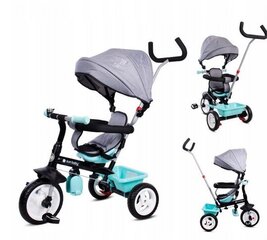 Kolmipyörä Sun Baby 2in1 Fresh 360, sininen/harmaa hinta ja tiedot | Kolmipyörät | hobbyhall.fi