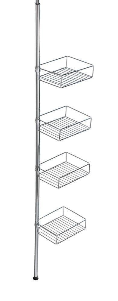 Teleskooppiset kylpyhuonehyllyt Weko, 23x63x56-275 cm hinta ja tiedot | Kylpyhuoneen sisustus | hobbyhall.fi