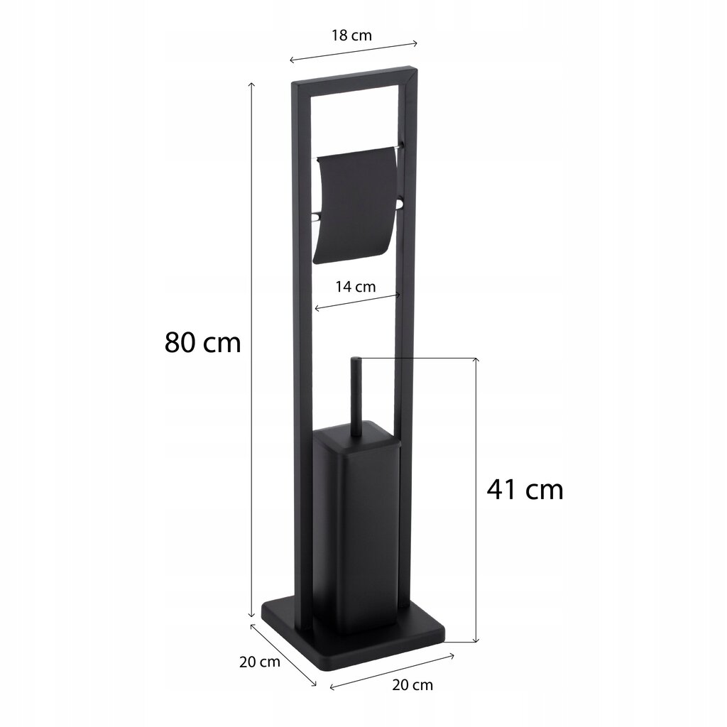 WC-paperiteline wc-harjalla Yoka Home hinta ja tiedot | Kylpyhuoneen sisustus | hobbyhall.fi