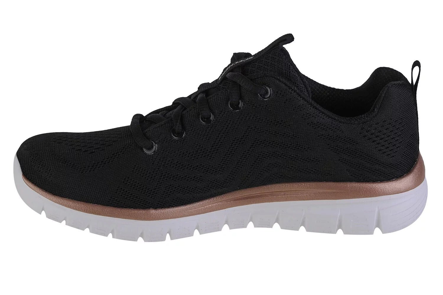 Naisten urheilukengät Skechers Graceful-Get Connected 12615-BKGD 61617, musta hinta ja tiedot | Naisten urheilu- ja vapaa-ajan kengät | hobbyhall.fi