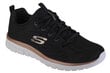 Naisten urheilukengät Skechers Graceful-Get Connected 12615-BKGD 61617, musta hinta ja tiedot | Naisten urheilu- ja vapaa-ajan kengät | hobbyhall.fi