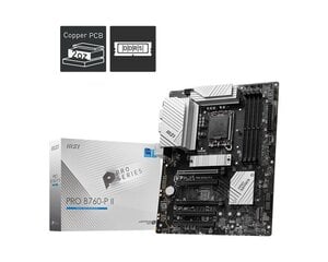 MSI Pro B760-P II hinta ja tiedot | Emolevyt | hobbyhall.fi