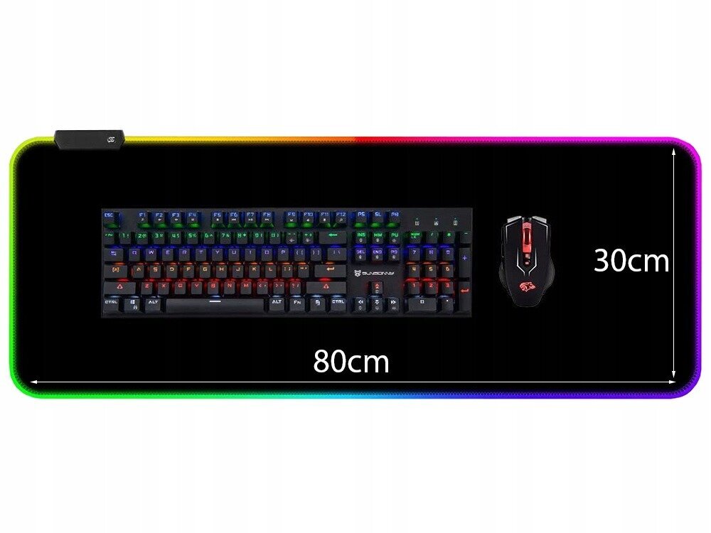 RGB pelihiirimatto Rivex, musta hinta ja tiedot | Hiiret | hobbyhall.fi