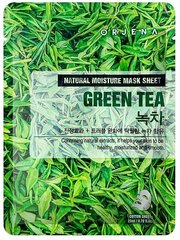 ORJENA Green Tea Mask Sheet, 23 ml - Rauhoittava ja puhdistava lehtinaamio vihreän teen uutteella. hinta ja tiedot | Kasvonaamiot ja silmänalusaamiot | hobbyhall.fi