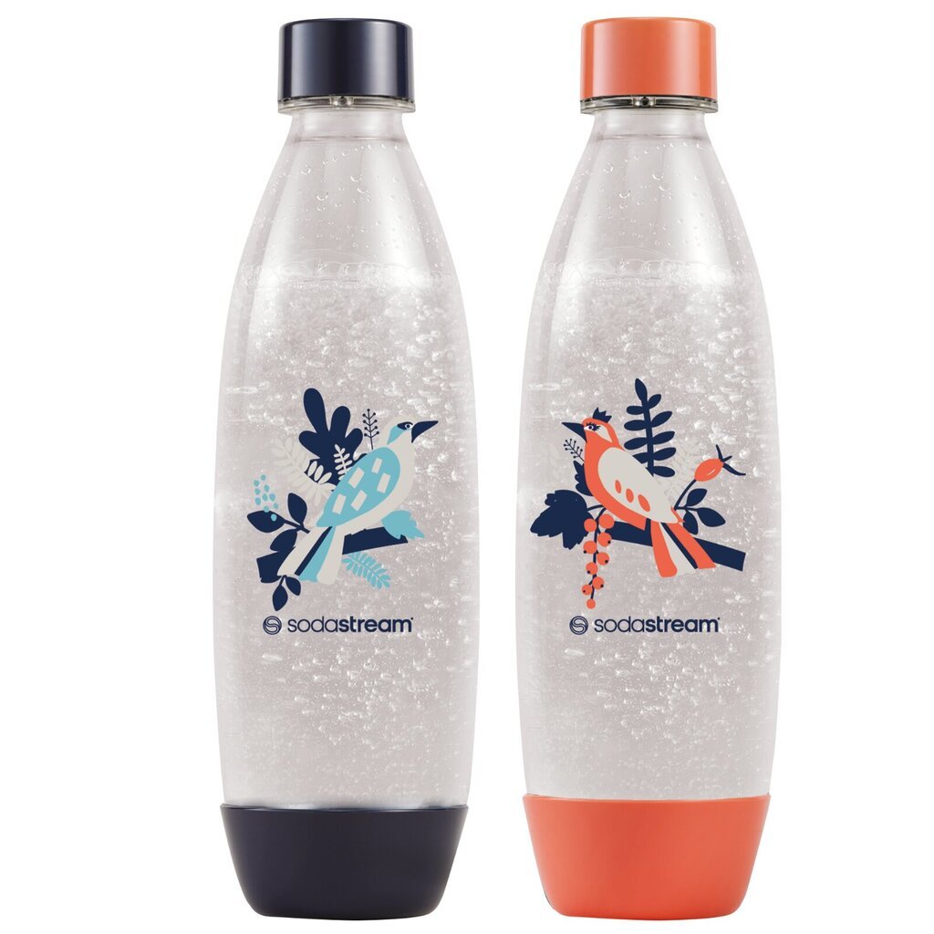 Sodastream FUSE Birds 1L Pullo 2-pakkaus hinta ja tiedot | Hiilihapotuslaitteet | hobbyhall.fi