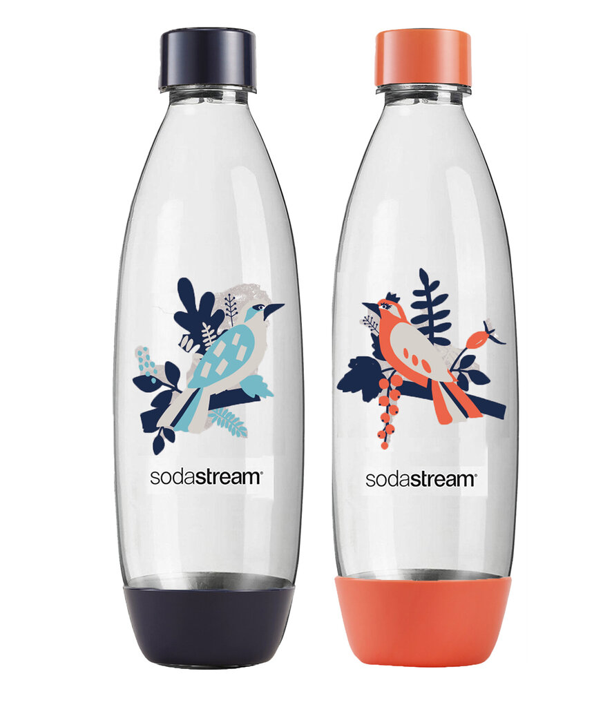 Sodastream FUSE Birds 1L Pullo 2-pakkaus hinta ja tiedot | Hiilihapotuslaitteet | hobbyhall.fi