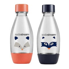 SODASTREAM 0,5 L PULLO My Only Bottle - Little Heroes 2-Pack hinta ja tiedot | Hiilihapotuslaitteet | hobbyhall.fi