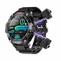 Smart Watch T96 Miesten TWS-kuulokkeet 1,52 tuuman Amoled 3 IN 1 Paikallinen musiikkisoitin Langattomat kuulokkeet Bluetooth Call -nappikuulokkeet Älykello hinta ja tiedot | Älykellot | hobbyhall.fi