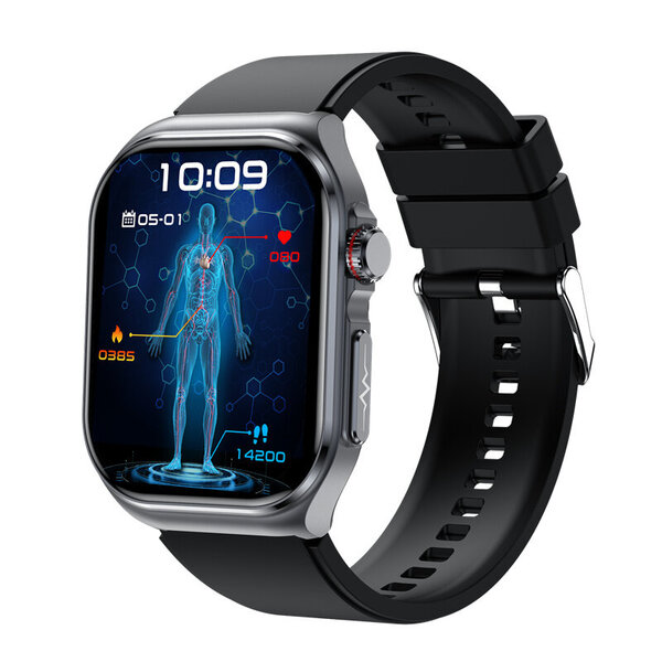 Amoled Smart Watch ET585 Miesten EKG Veren koostumuksen terveyden seuranta Bluetooth-puhelut Naisten Urheilu Fitness Tracker Älykello