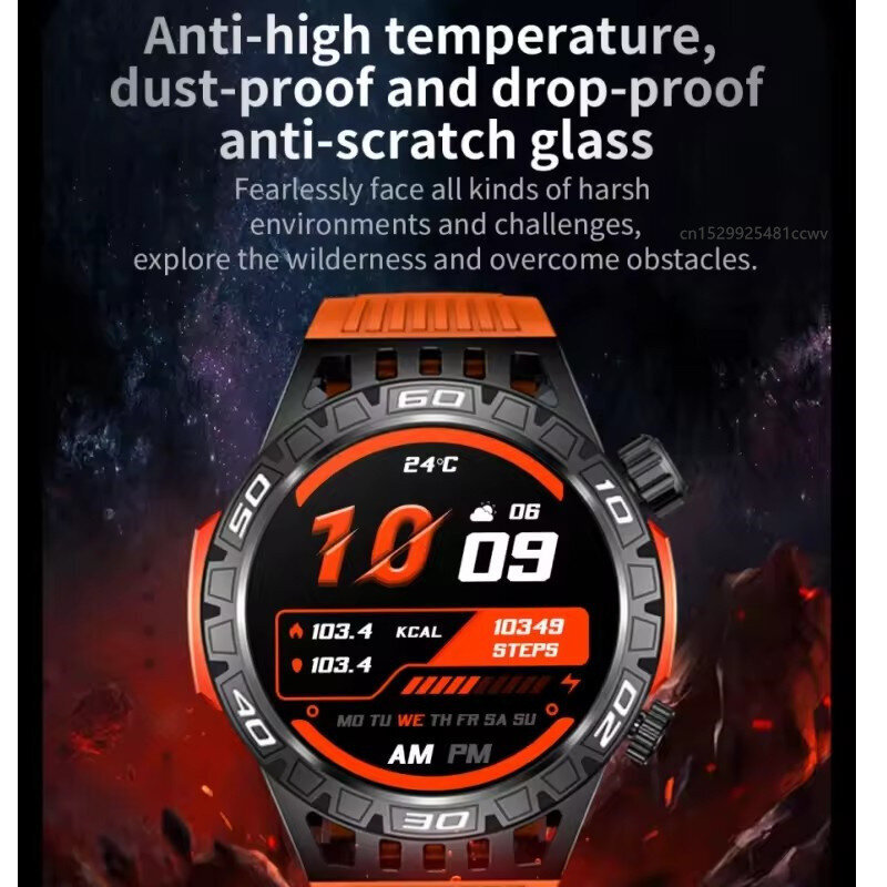 HT22 Smart Watch Miesten Urheilu Fitness Tracker Syke Verenpaine SOS Bluetooth Puhelu Kompassi LED-valo Taskulamppu Älykello hinta ja tiedot | Älykellot | hobbyhall.fi