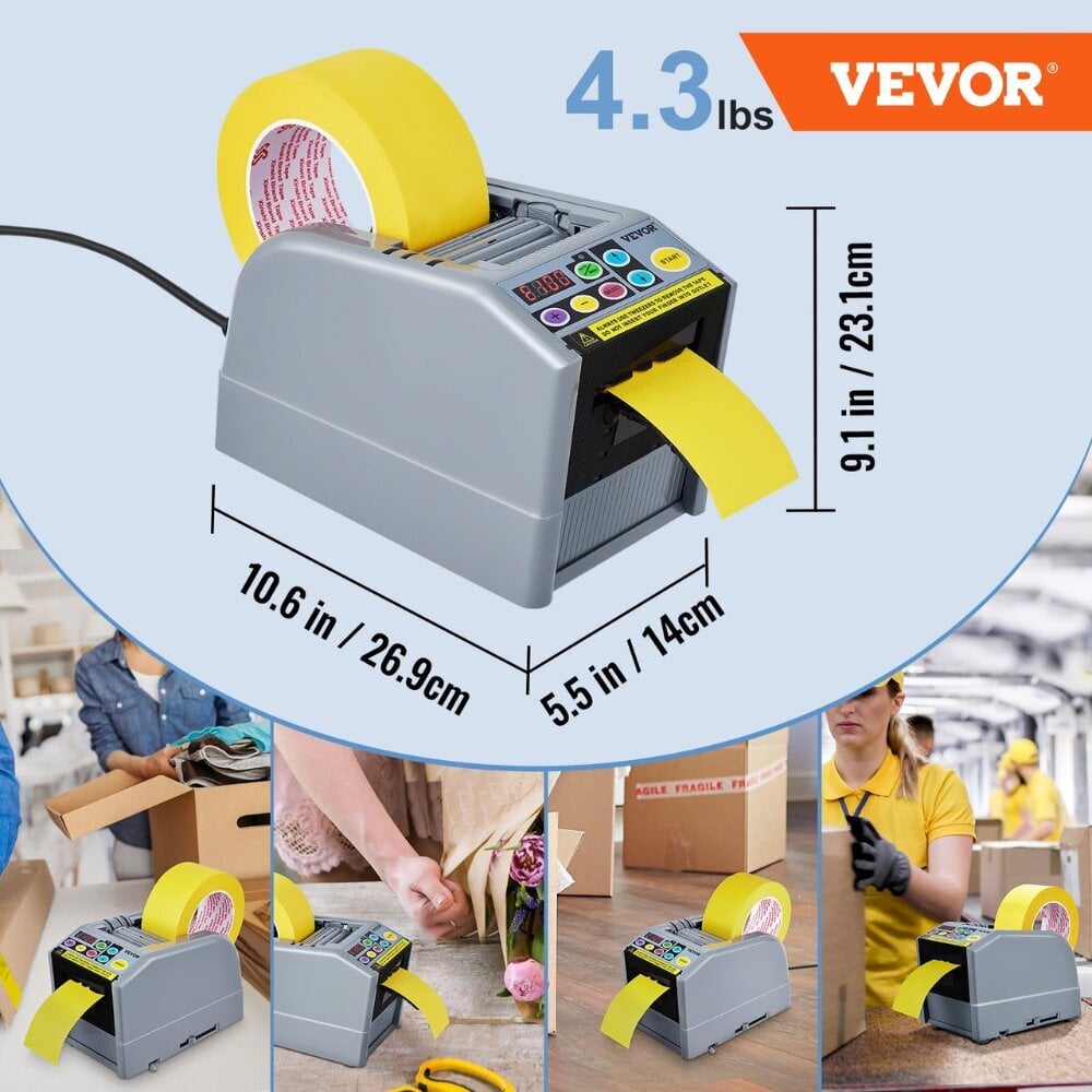 Liimattoman nauhan annostelija Vevor, 25 W hinta ja tiedot | Toimistotarvikkeet | hobbyhall.fi