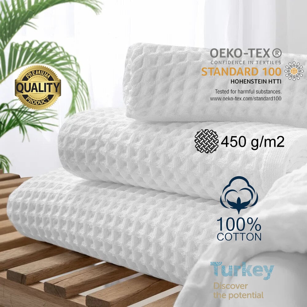 4 puuvillaisen kylpypyyhkeen setti Premium Karna Korent Hotel Line, 70x140cm hinta ja tiedot | Pyyhkeet | hobbyhall.fi