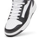 Puma Jalkineet Teini-ikäisille Rebound V6 Mid Jr White White Black 393831 01 393831 01/5.5 hinta ja tiedot | Miesten urheilu- ja vapaa-ajan kengät | hobbyhall.fi