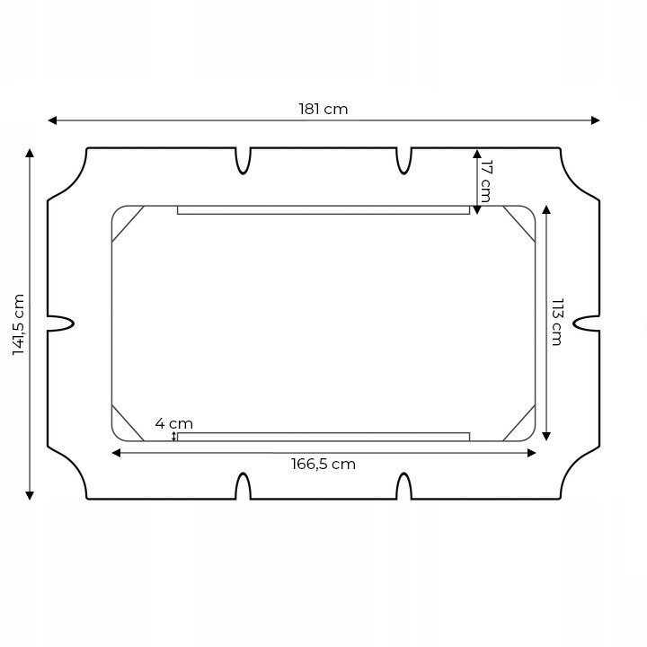 Keinu kuomulla, Modern Home FC-005B1, 166 cm. x 112 cm., vedenpitävä pinnoite, harmaa hinta ja tiedot | Keinut | hobbyhall.fi