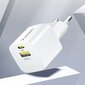 Verkkolaturi, Wozinsky, GaN QC3.0 USB-A, USB-C, PD, 33 W., valkoinen . hinta ja tiedot | Varavirtalähteet | hobbyhall.fi