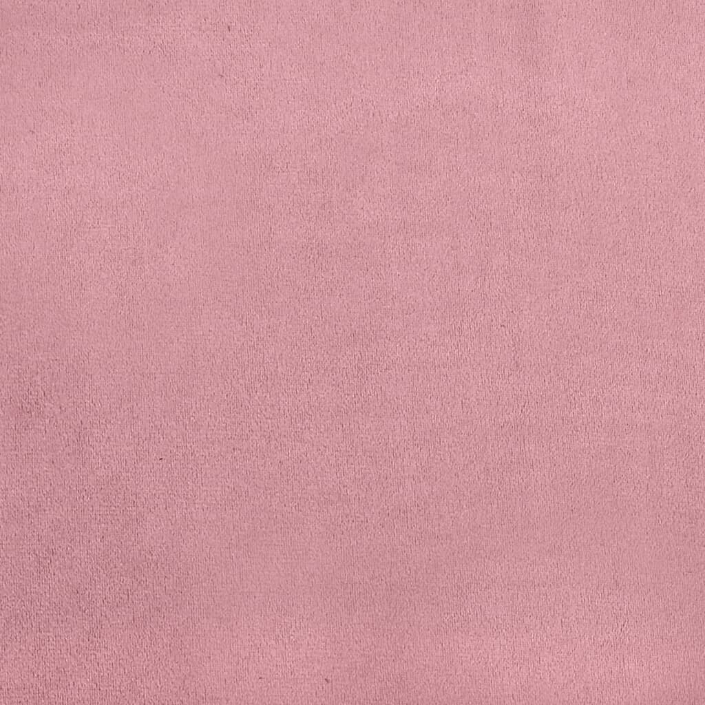 vidaXL Jatkettava Sohva Pinkki 80x200 cm Velvet hinta ja tiedot | Sängyt | hobbyhall.fi