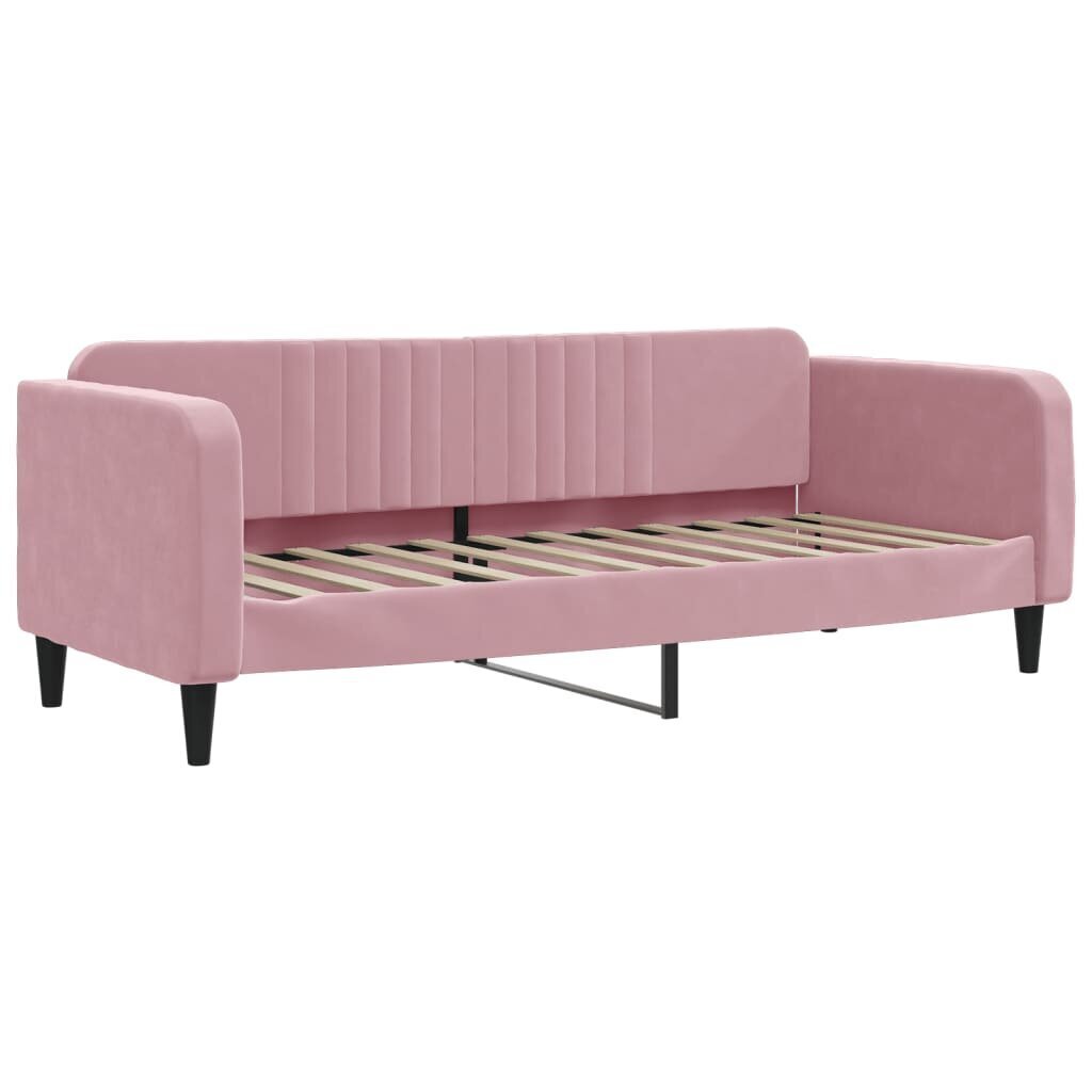 vidaXL Jatkettava Sohva Pinkki 80x200 cm Velvet hinta ja tiedot | Sängyt | hobbyhall.fi