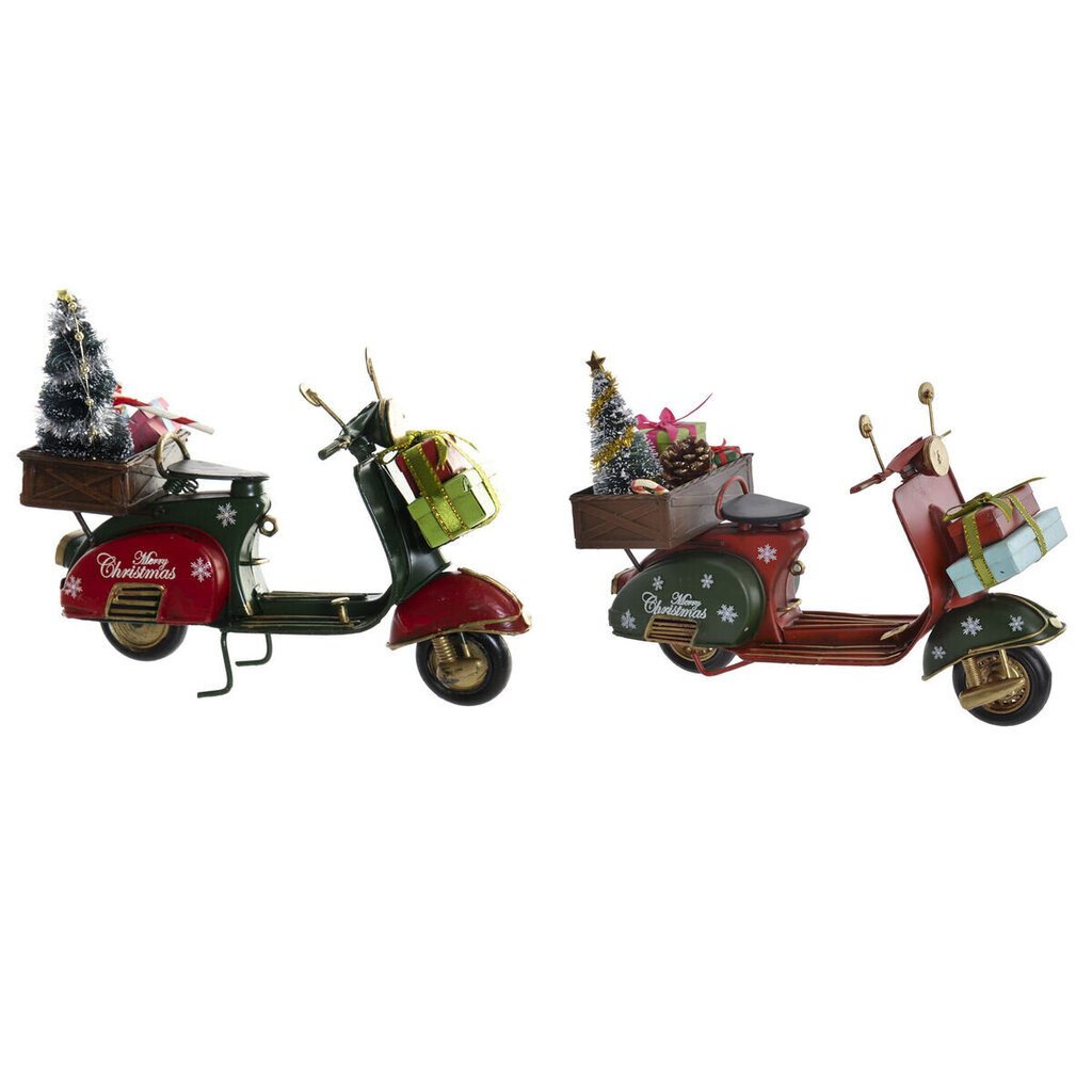 Joulukoristeet DKD Home Decor Motorcycle Metal (26,5 x 10,5 x 20 cm) (2 kpl) hinta ja tiedot | Joulukoristeet | hobbyhall.fi