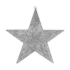 Joulukoristeet Star Silver (50 x 51,5 x 0,5 cm) hinta ja tiedot | Joulukoristeet | hobbyhall.fi