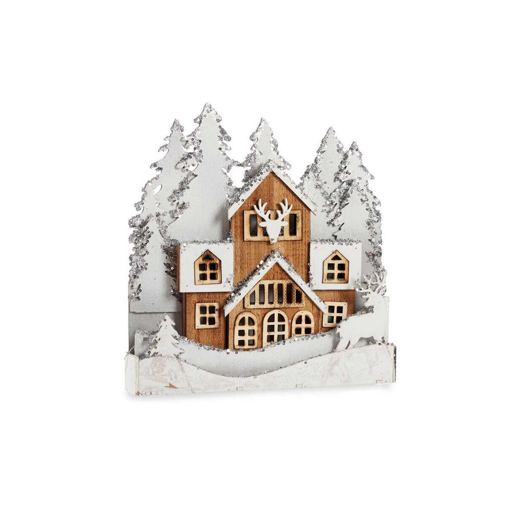 Koristeellinen hahmo Village, Valoisa (44 x 43 x 6 cm) hinta ja tiedot | Joulukoristeet | hobbyhall.fi