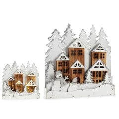 Koristeellinen hahmo Village, Valoisa (44 x 44,7 x 6 cm) hinta ja tiedot | Joulukoristeet | hobbyhall.fi