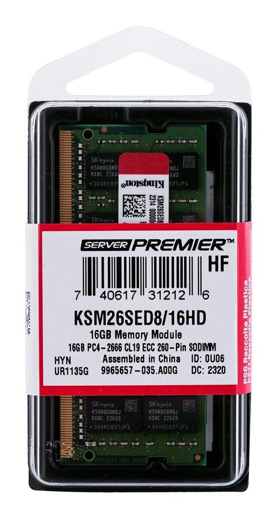 Kingston KSM26SED8/16HD hinta ja tiedot | Muisti (RAM) | hobbyhall.fi