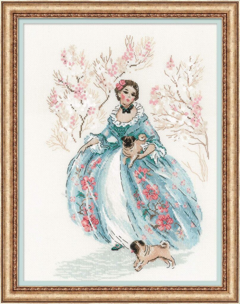 Kirjontasarja Riolis 1723 Rococo. Kävely hinta ja tiedot | Kirjontatarvikkeet | hobbyhall.fi