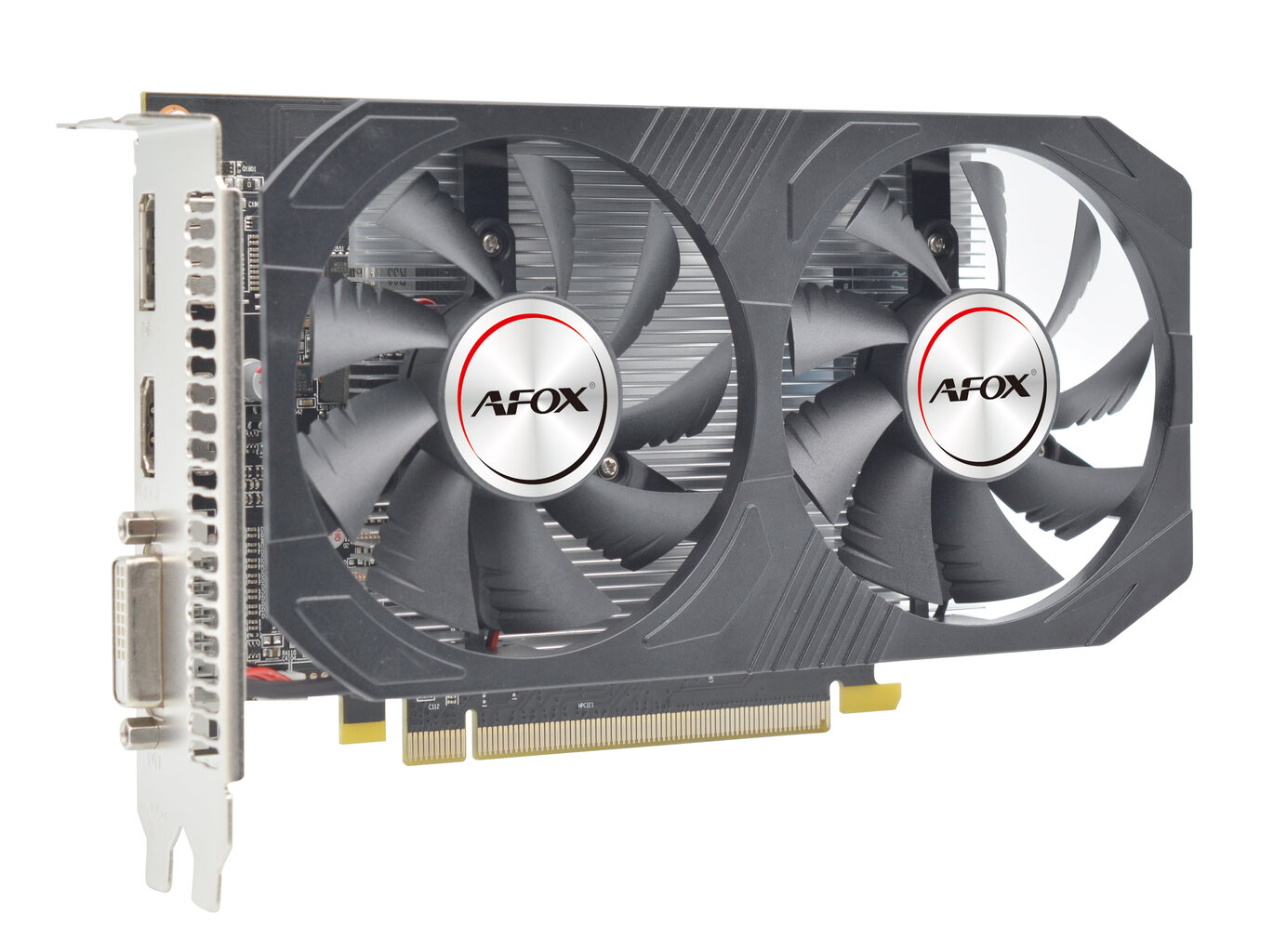 Näytönohjain AFOX Radeon RX 550 4GB GDDR5 DVI HDMI DP DUAL FAN AFRX550-4096D5H4-V6 hinta ja tiedot | Näytönohjaimet | hobbyhall.fi