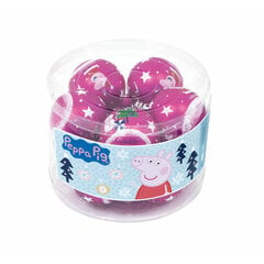 Joulukuusipallo - 'Peppa Pig' 10 kpl, Ø 6 cm hinta ja tiedot | Joulukuusen koristeet | hobbyhall.fi