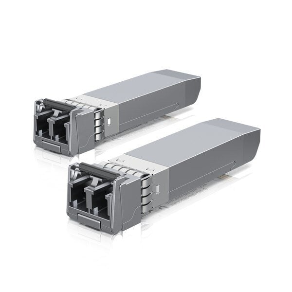 Ubiquiti SFP+ moduli, Duplex LC, MM, 850nm, 10Gbps, 300m, harmaa hinta ja tiedot | Kytkimet ja pistorasiat | hobbyhall.fi