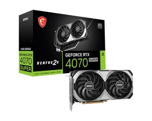 MSI GeForce RTX 4070 Super 12G Ventus 2X OC hinta ja tiedot | Näytönohjaimet | hobbyhall.fi