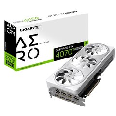 Gigabyte GeForce RTX 4070 Ti Super Aero OC (GV-N407TSAERO OC-16GD) hinta ja tiedot | Näytönohjaimet | hobbyhall.fi