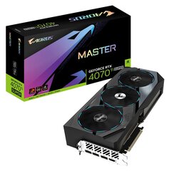 Gigabyte Aorus GeForce RTX 4070 Ti Super Master (GV-N407TSAORUS M-16GD) hinta ja tiedot | Näytönohjaimet | hobbyhall.fi