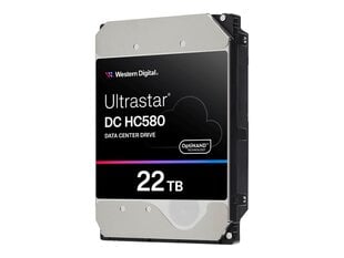 Levypalvelin HDD Western Digital Ultrastar DC HC580 WUH722422ALE6L4 (22 Tt; 3,5"; SATA III) hinta ja tiedot | Kovalevyt | hobbyhall.fi