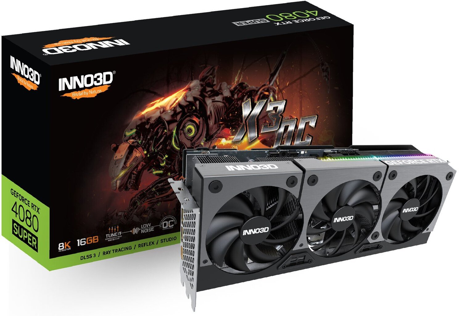 Inno3D GeForce RTX 4080 Super X3 OC (N408S3-166XX-187049N) hinta ja tiedot | Näytönohjaimet | hobbyhall.fi