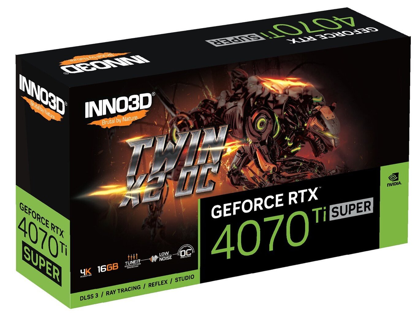 Inno3D GeForce RTX 4070 Ti Super Twin X2 OC (N407TS2-166XX-186156N) hinta ja tiedot | Näytönohjaimet | hobbyhall.fi