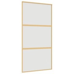 Liukuovi kultainen 102,5x205cm lasi/alumiini 155153 hinta ja tiedot | Sisäovet | hobbyhall.fi