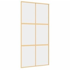 Liukuovi kultainen 102,5x205cm lasi/alumiini 155156 hinta ja tiedot | Sisäovet | hobbyhall.fi