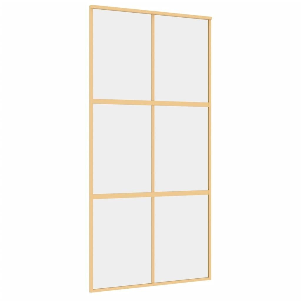 Liukuovi kultainen 102,5x205cm lasi/alumiini 155156 hinta ja tiedot | Sisäovet | hobbyhall.fi