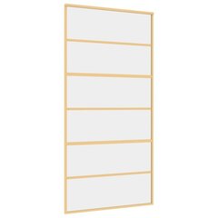 Liukuovi kultainen 102,5x205cm lasi/alumiini 155162 hinta ja tiedot | Sisäovet | hobbyhall.fi